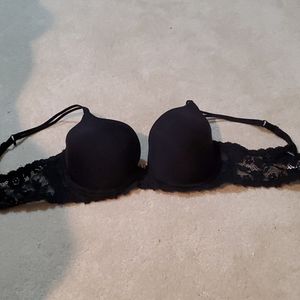 Lacy black bra